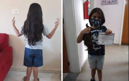 Menino de 5 anos surpreende os pais ao pedir para doar cabelo