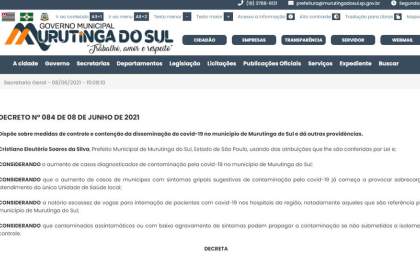 Prefeito decreta restrições para conter avanço da Covid 19