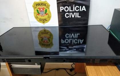 GOE/Deic recupera televisor de 55 polegadas furtado em Bilac