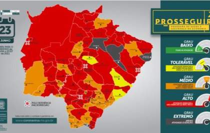 Três Lagoas segue na bandeira vermelha do Prosseguir