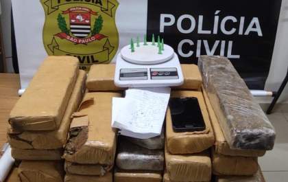 Dise prende jovem e apreende mais de 15 quilos de maconha no Porto Real