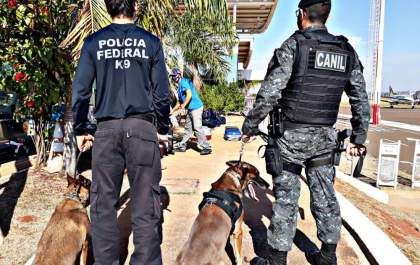 PM e PF realizam operação conjunta no Aeroporto de Três Lagoas