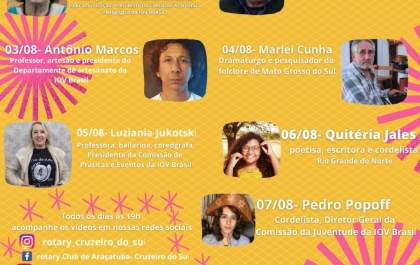 Rotary Cruzeiro do Sul de Araçatuba lança programação especial de folclore