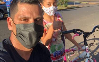 Sargento da PM já entregou mais de 290 bicicletas para crianças carentes da região