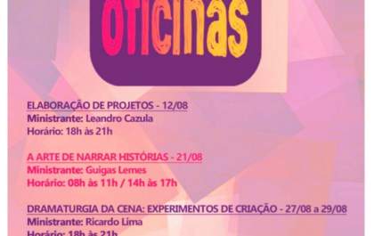 Diretoria de Cultura de Três Lagoas realiza Ciclos de Oficinas para artistas de diversas modalidades