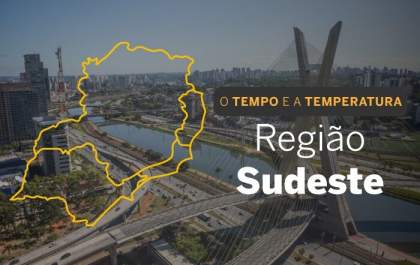 Tempo seco predomina no Sudeste nesta segunda-feira (9)