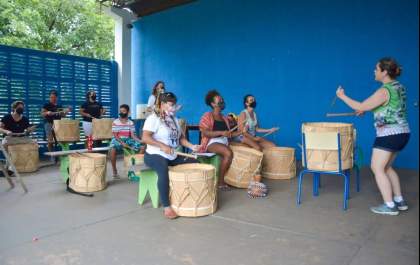 Grupo de maracatu de Araçatuba encerra atividades no bairro Nossa Senhora