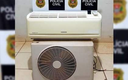 D. I. G. de Andradina esclarece furto e recupera ar condicionado