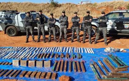 PM encontra 93 artefatos em Araçatuba após ataques a bancos