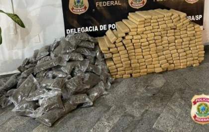 Polícia Federal apreende mais de 230 kg de maconha em Andradina