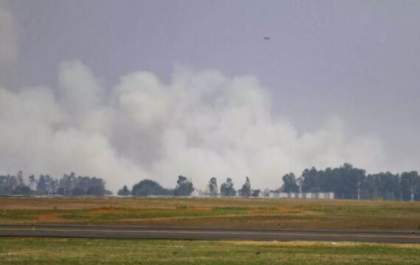 Aeronave militar cai e fecha espaço aéreo da Capital