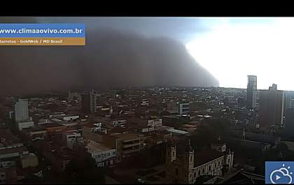 Tempestade de areia atinge cidades do interior de São Paulo