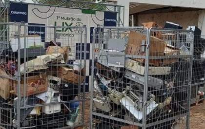 Primeiro mutirão coleta mais de 4 toneladas de lixo eletrônico em Araçatuba