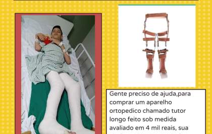 Ajude o Heitor a comprar um aparelho ortopédico