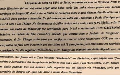 Advogado de OSS teria pedido dinheiro a empresário para pagar ‘secretário de Birigui’