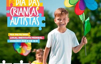 1º Dia da Criança Autista será realizado neste sábado (9)