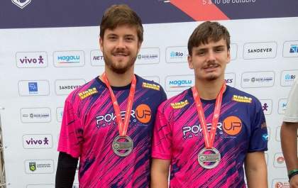 Irmãos Bentivoglio se tornam vice no Brasileiro de Beach Tennis
