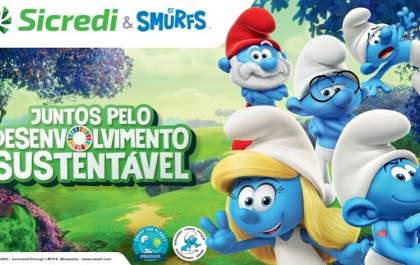 Parceria entre Sicredi e Smurfs alcança 2 milhões de visualizações