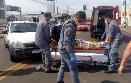 Adolescente de 17 anos gravemente ferido em acidente de moto na Av. Guanabara