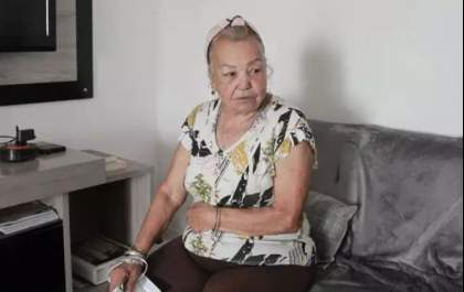 Após quase “voar” no vendaval dona Yolanda se diverte em ter virado meme