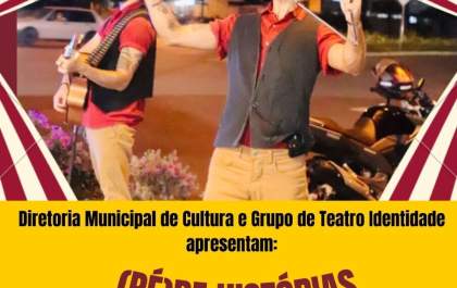 Praça Ramez Tebet receberá no domingo (24) apresentação de Teatro “Pé de Histórias”