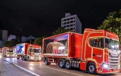 A cidade receberá a Caravana de Natal Coca-Cola