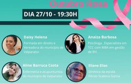 Sicoob Coopcred realiza live sobre o Outubro Rosa