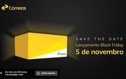 Correios anunciam iniciativas para a Black Friday em live