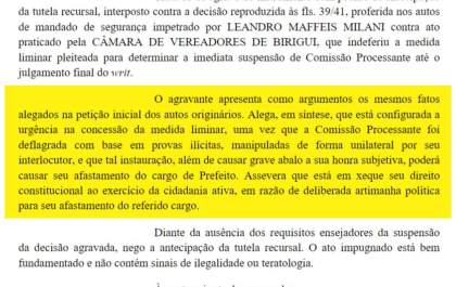Maffeis tem novo pedido de liminar negado para suspender CP
