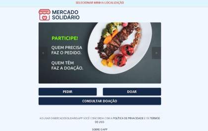 Grupo de voluntários cria mercado solidário on-line