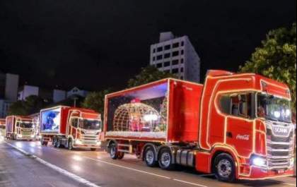 Confira o trajeto da Caravana de Natal Coca-Cola