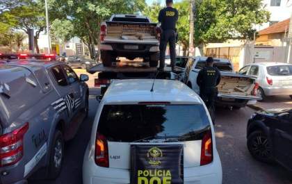 Suspeitos são presos com mais de 3 toneladas de maconha escondidas em caminhonetes