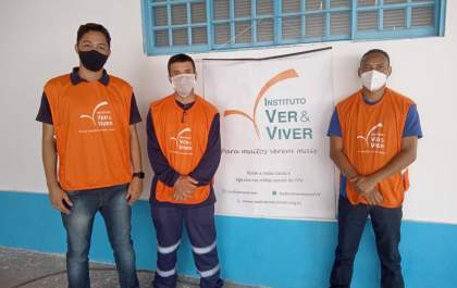 Colaboradores da Águas Andradina e Águas Castilho participam do programa Viva Visão