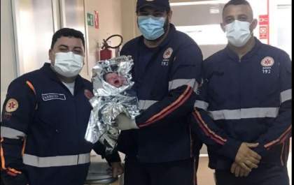 Bebê nasce dentro da viatura do Samu em Três Lagoas