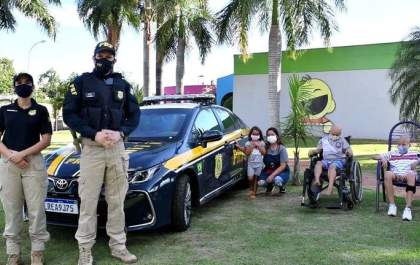 PRF no Mato Grosso do Sul realiza a Campanha Policiais Contra o Câncer Infantil