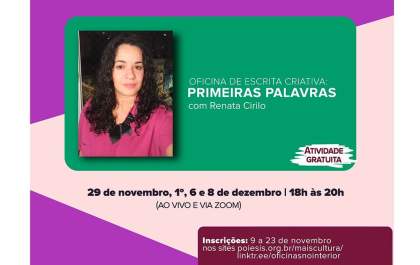 Inscrições para oficinas culturais terminam nesta terça e quarta