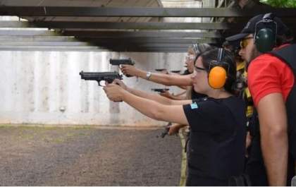 Acadepol-MS disponibiliza estande de tiros para os policiais civis