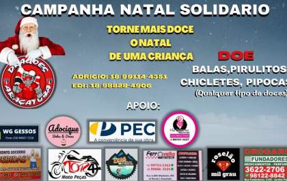 Torcida Dragões realiza campanha de Natal e arrecada doces para crianças