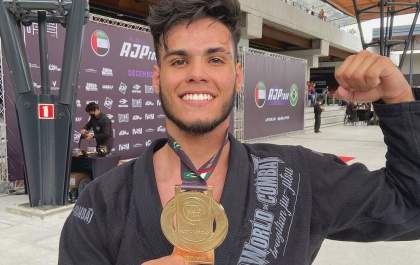 Atleta de 19 anos de Araçatuba é campeão de jiu-jitsu em Santa Catarina