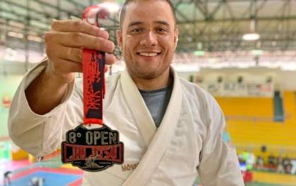 Araçatubense conquista medalha de prata no 8º Open de Jiu-Jitsu de Dracena
