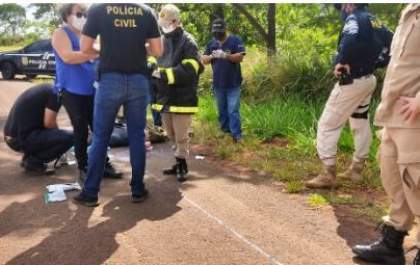 Homem morre após ser atropelado e arrastado por ônibus na BR-267 em Bataguassu