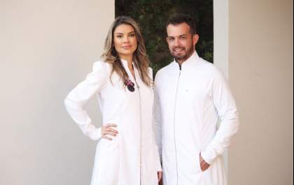 Cláudia Fonzar e Sérgio Santana estão de clínica nova