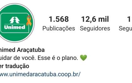 Conta da Unimed Araçatuba sofre ataque hacker no Instagram
