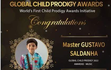 Aos 8 anos, brasileiro com alto QI fica entre as 100 crianças-prodígio do mundo em premiação