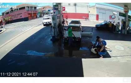 Servente é preso acusado de tentativa de homicídio em posto de gasolina