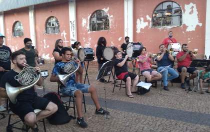 Fanfarra se apresenta nesta terça na praça Rui Barbosa