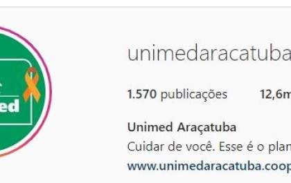 Unimed Araçatuba recupera conta que foi hackeada no Instagram
