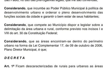 Mário Celso amplia Zona Urbana e o que era sítio, agora pagará IPTU