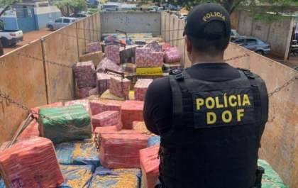 DOF faz a maior apreensão de drogas do Brasil em 2022
