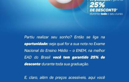 Chegou o momento de usar sua nota do Enem para garantir uma graduação